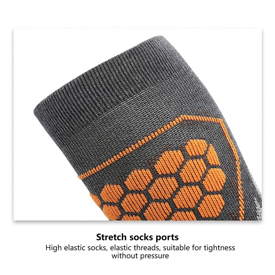 GTUBIKE Thermal Winter Cotton Men Women Ski Socks High Elastic Sports Socks Snowboarding Cycling Adult Skiing Thicker Leg Warm