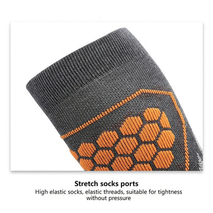 GTUBIKE Thermal Winter Cotton Men Women Ski Socks High Elastic Sports Socks Snowboarding Cycling Adult Skiing Thicker Leg Warm