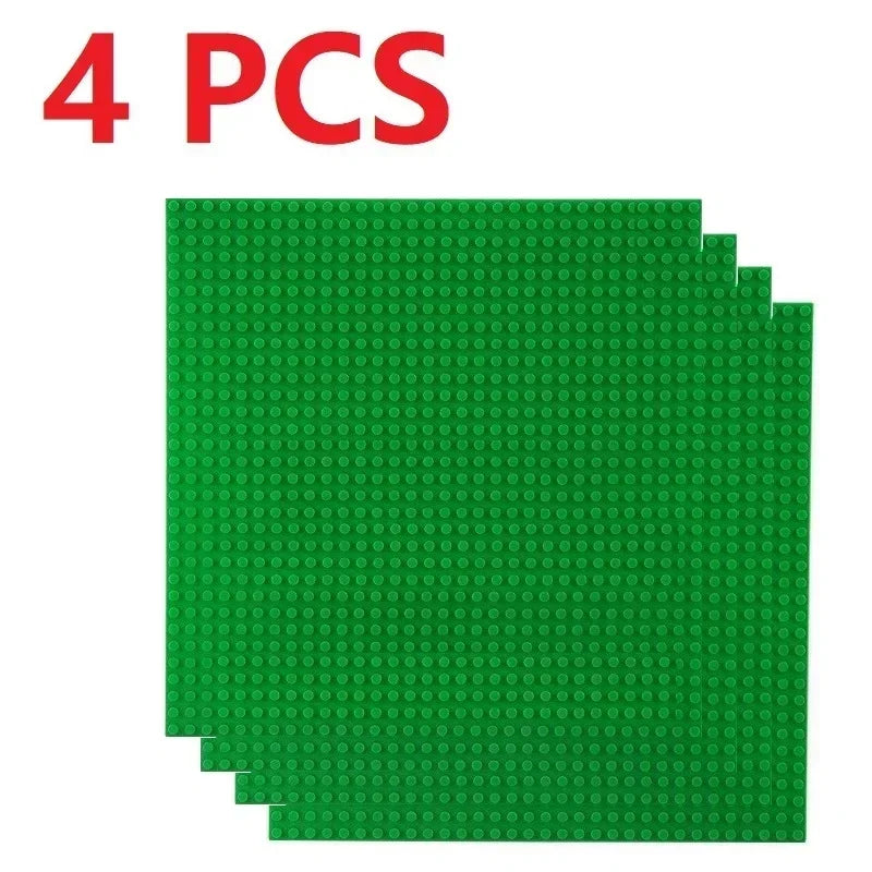 4PCS Classic Baseplates 32x32 16X32 Dots Building Blocks Bricks Base Plates DIY Plastic Board Blocks MOC City Construction Toys