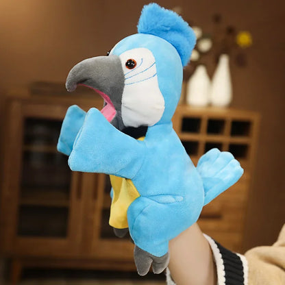 Stuffed Plush Animals Toys Hand Finger Puppet Kawaii Dolls Educational Baby Toys Learning & Education Monkey Tiger Children Gift