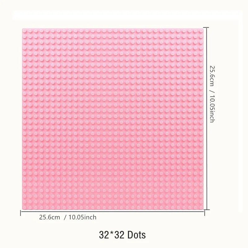 32x32x16x16 Dots Classic Base Plates MOC DIY Plastic Bricks Baseplates City Dimensions Building Blocks Figures Construction Toys