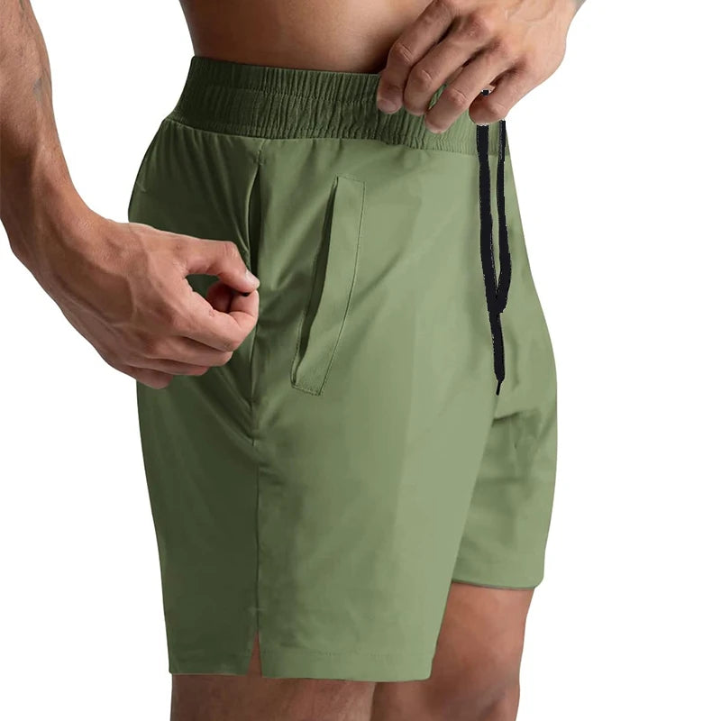 Running Shorts Men Gym Fitness Sport Shorts Quick Dry Workout Training Gym Fitness Jogging Short Pant Summer Training Shorts Men