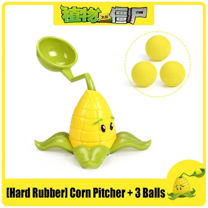 Funny Plants vs. Zombies 2 Hard Glue Peashooter Gatling Pea Shooter Sunflower Action Figure Model Dolls Shooting Toys Kids Gifts