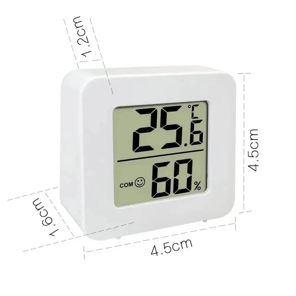 Multifunction Thermometer Hygrometer Automatic Electronic Temperature Humidity Monitor Clock 3.2inch Large LCD Screen