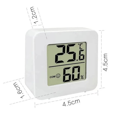 Multifunction Thermometer Hygrometer Automatic Electronic Temperature Humidity Monitor Clock 3.2inch Large LCD Screen