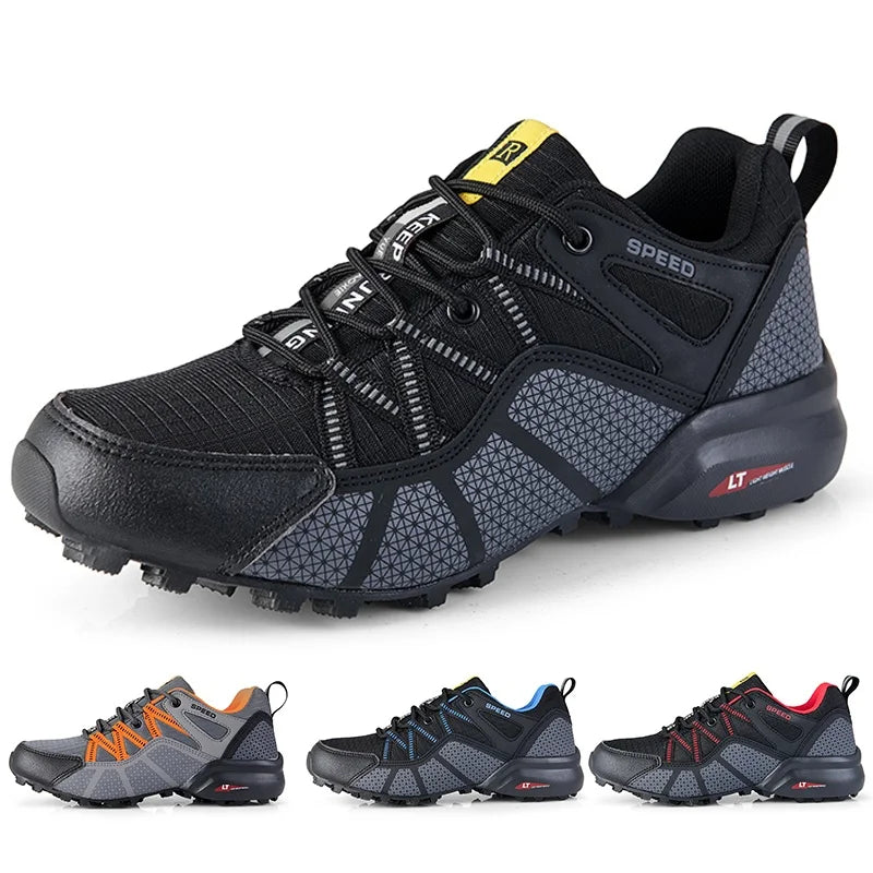Cycling Shoes Men's Shoes Lockless Bicycle Sports Shoes Outdoor Mountain Off-road Lightweight Non-Slip Wear-Resistant Shoes39-47