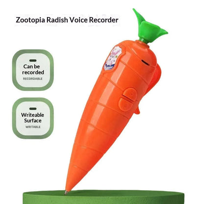 Animation Zootopia 2 Judy Rabbit Police Officer Nick Carrot Recorder Props Can Write And Record Cute Toy Gift For Student