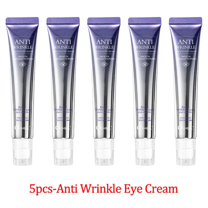 Anti Wrinkle Anti Dark Circle Eye Cream Roller Massager Moisturizing Eye Bags Anti Aging Hyaluronic Acid Eye Skin Care Products