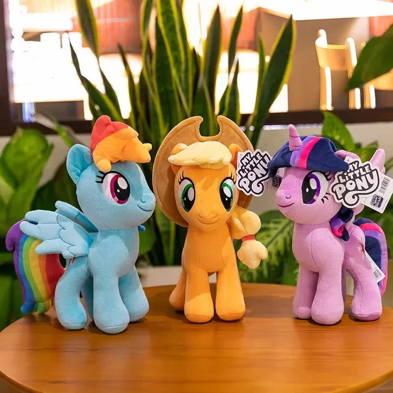 30Cm Genuine My Little Pony Plush Toy Kawaii Friendship Is Magic Plushies Doll Rarity Sofa Pillow Cartoon Rainbow Dash Kids Gift