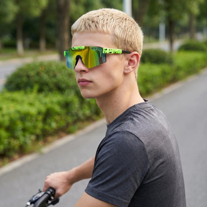 Stylish Windproof Sunglasses Men Women Anti-Dust Colorful Goggles for Cycling Hiking Running Outdoor Sports
