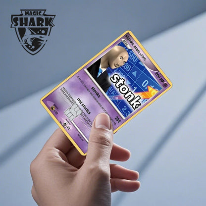 2025 New Magic Shark Anime Money Charge 404 Error ID Game Machine Film Skin Sticker for Debit Bank Credit Card
