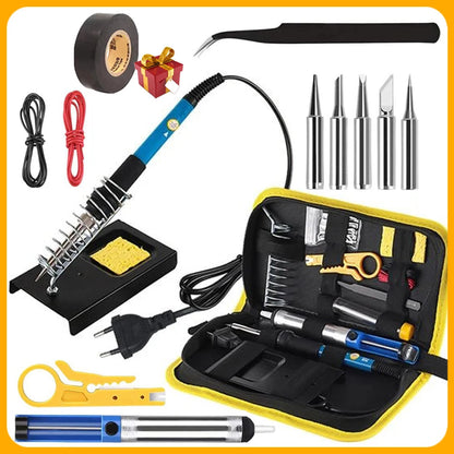 2026 Soldering Iron Kit Welding Tools (908-06: With Multimeter ; 908-02: without) Soldering Kit with LCD Digital Multimeter 60W