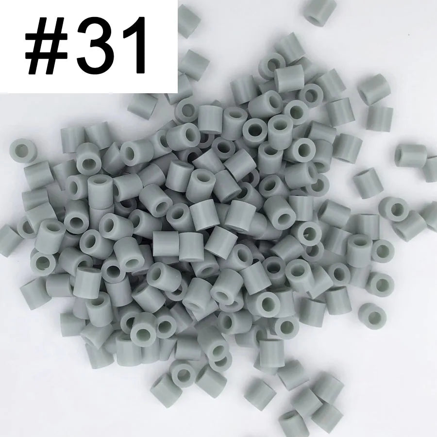 5mm 1000PCS  Black white gray blue green purple Hama Beads for Kids Iron Fuse Beads diy Puzzles Pixel Art Gift Children Toy