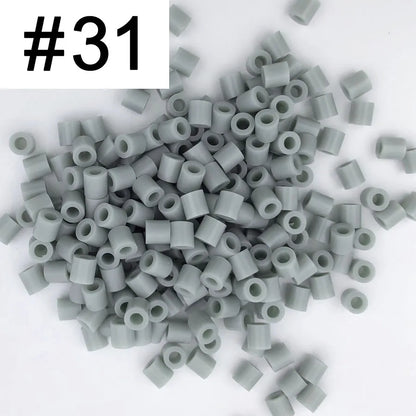 5mm 1000PCS  Black white gray blue green purple Hama Beads for Kids Iron Fuse Beads diy Puzzles Pixel Art Gift Children Toy
