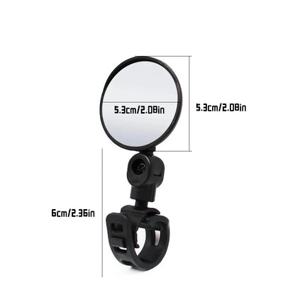 1/2PCS Bicycle Rearview Mirror 360 Degree Adjustable Rotatable Universal Cycling Handlebar Rear View Mirrors for MTB Road Bike