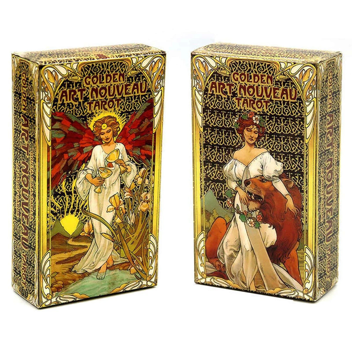 78pcs/Set-golden Art Nouveau Tarot tarot card board game, Golden Art Unzipping card game