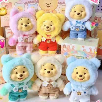2026 New Winnie The Pooh Candy Series Blind Box,Cute Vinyl Face Pendant Pupu Bear Doll Fashion Trend Toy Christmas Gifts
