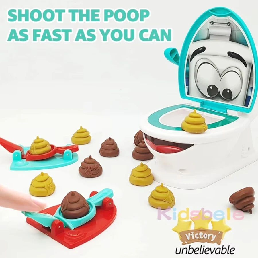 1 PC Shoot The Poop Funny Party Toy Christmas Gift Fun And Quirky Shooting Poop Toy Interactive Tabletop Game For Kids Adults