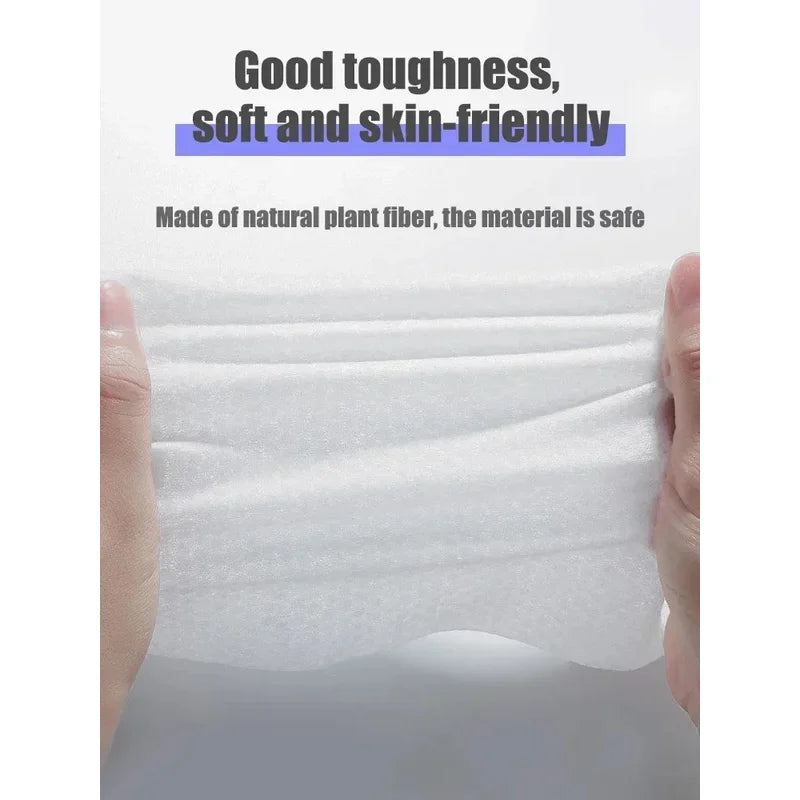 Reusable thickened face towel One pack of 50 pieces per pack Travel cleanser, wet and dry makeup remover, cotton soft fabric
