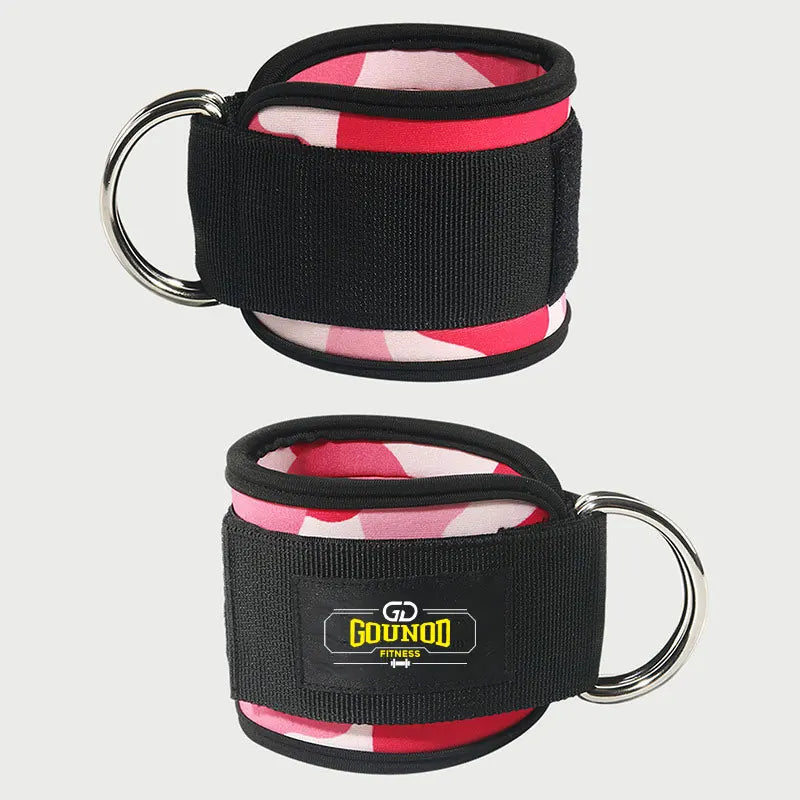 2PC/3PC GOUNOD Fitness Ankle Strap Adjustable D-Ring Support Cuffs Gym Leg Strength Exercise Pulley With Buckle Sport Guard Safe