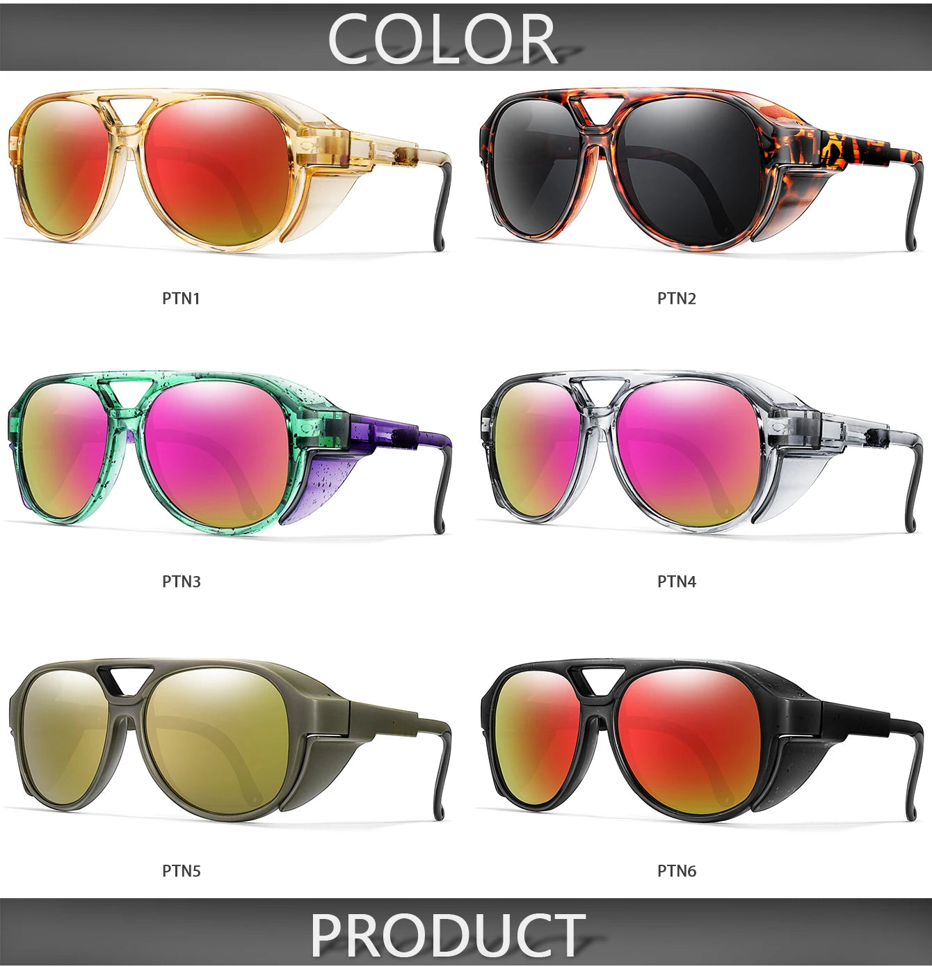 Vintage Unisex Sunglasses Road Bike Goggles Windproof Sport Glasses UV400 for Men Women Cycling Baseball Softball Punk Eyewear