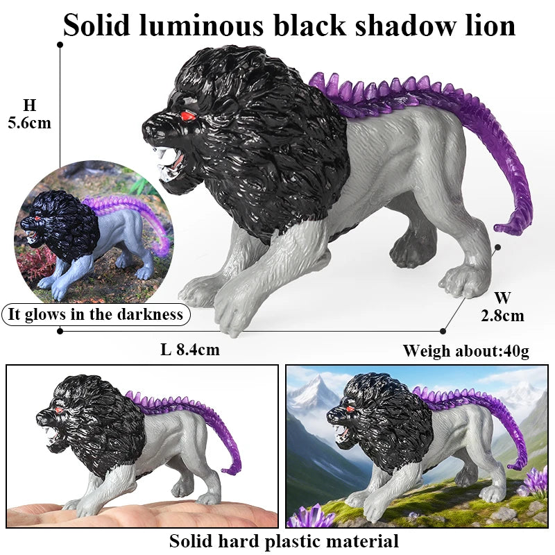 Oenux White Tiger Griffin Cerberus Lion Panther Tree Monster Fire Dragon Dinosaurs Model Action Figures Collection Kid Toy