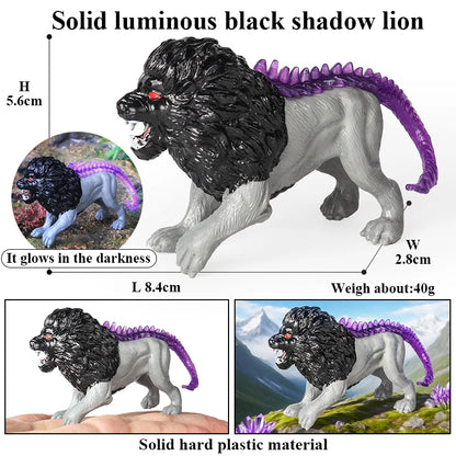 Oenux White Tiger Griffin Cerberus Lion Panther Tree Monster Fire Dragon Dinosaurs Model Action Figures Collection Kid Toy