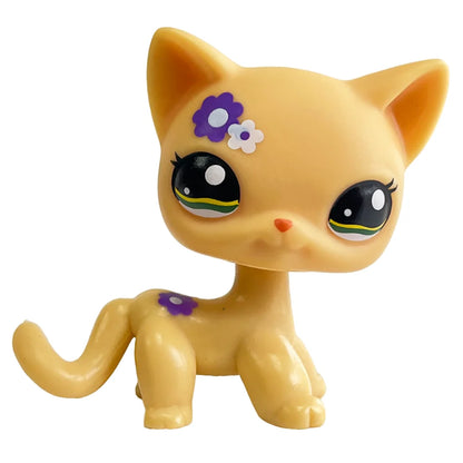 Rare pet shop lps toy toy Stands Short Hair Cat Original Kitten Husky Puppy Dog Fox Cute Animal Old Bobble head toy