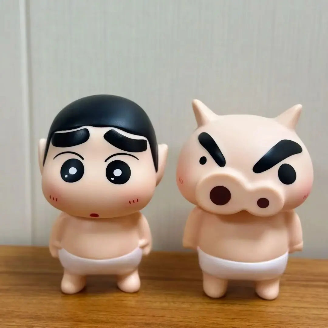 Crayon Shin-Chan Take Bath Zaemon Bare Butt Open Your Eyes Mobile Phone Stand Desktop Figure Ornament Gift Doll Car Decorations