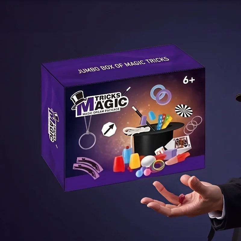 Magic props gift box set, magic toys that boys like, a perfect gift, and also a holiday and Christmas gift