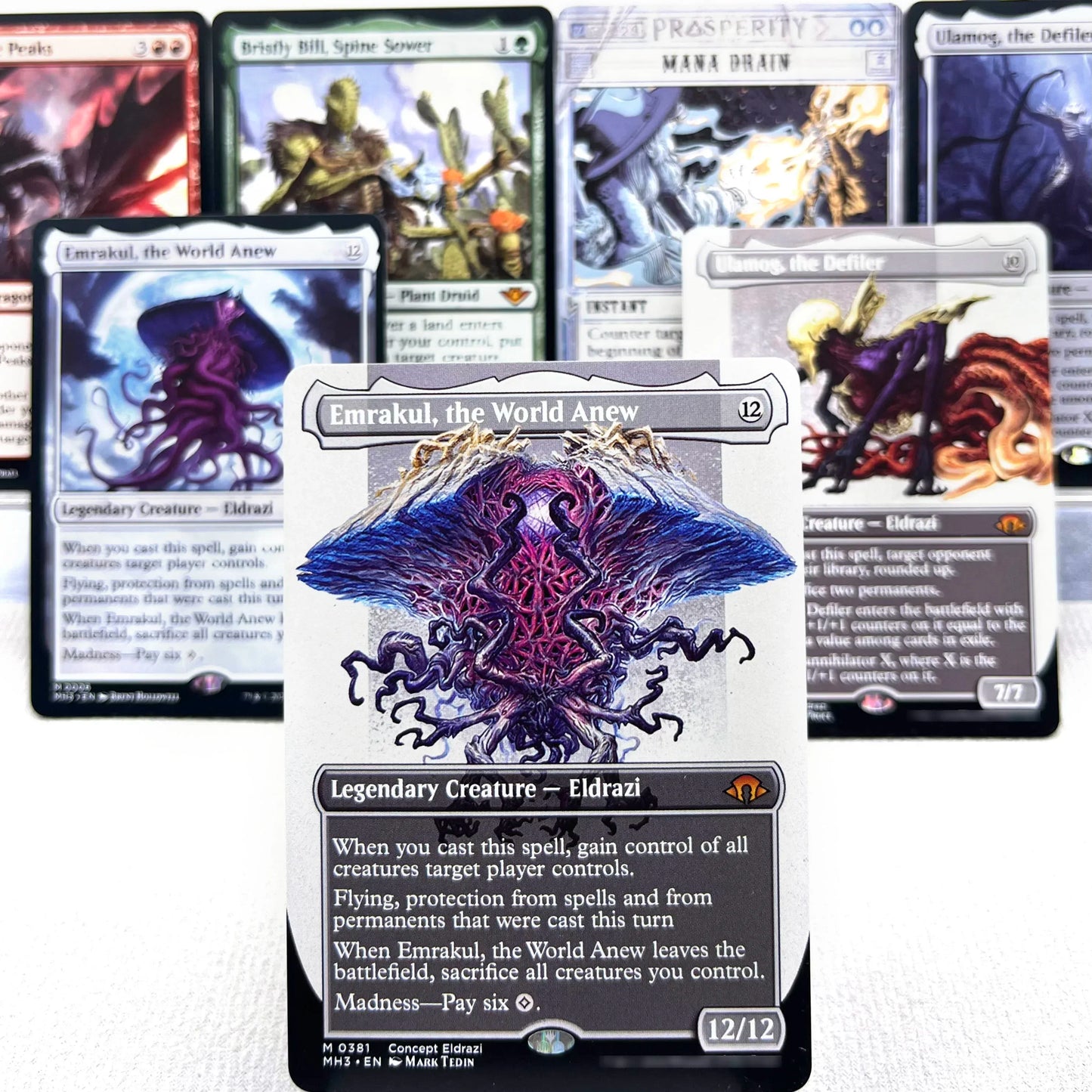 MH3 OTJ OTP HOLO7-Ⅰ04 Tcg cards  proxys Magical Ulamog,  the Defiler Bristly Bill, Spine Emrakul, the World Anew Gather