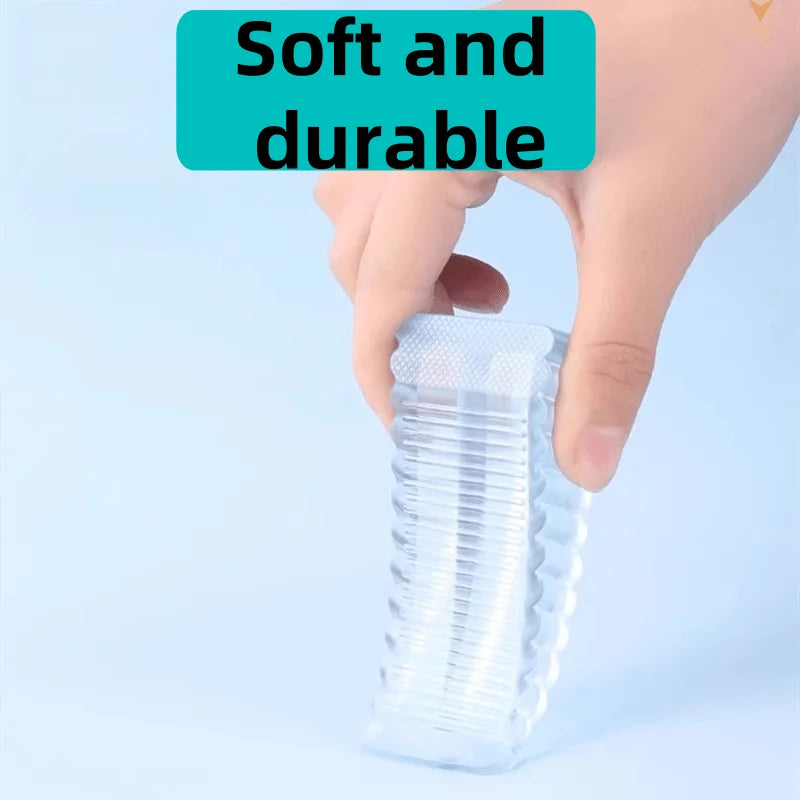 2pcs transparent rubber door suction non-slip wedge-shaped hardware anti-collision door stopper/door top/door stopper/stopper