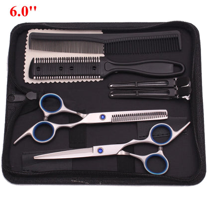 6.0'' Professional Hair Scissors Cutting Shears Thinning Hairdressing Haircut Razors Comb Set Salon Barber & Home Dropshipping