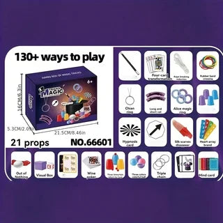Magic props gift box set, magic toys that boys like, a perfect gift, and also a holiday and Christmas gift