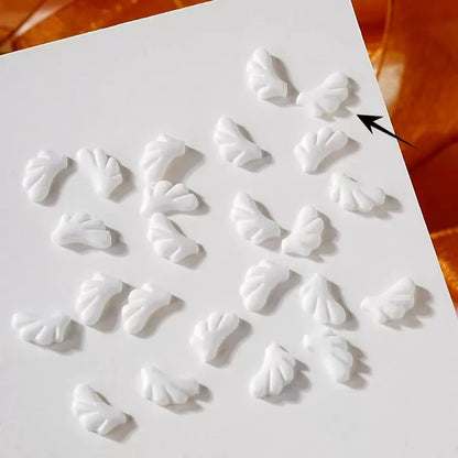 50pcs Cute Angel Wings Nail Charms Bulk Wing AB Flatback Resin Nail Parts Glitter Crystals Jewelry DIY Nail Decoration