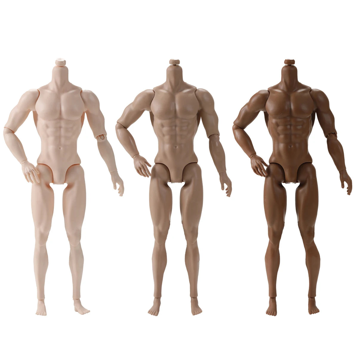 30CM Beige Coffee 1/6 Male Yoga Doll Body DIY Dressing Doll Figure Parts Accessories for Collectible Toys