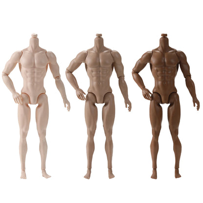 30CM Beige Coffee 1/6 Male Yoga Doll Body DIY Dressing Doll Figure Parts Accessories for Collectible Toys
