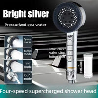 Silver shower head