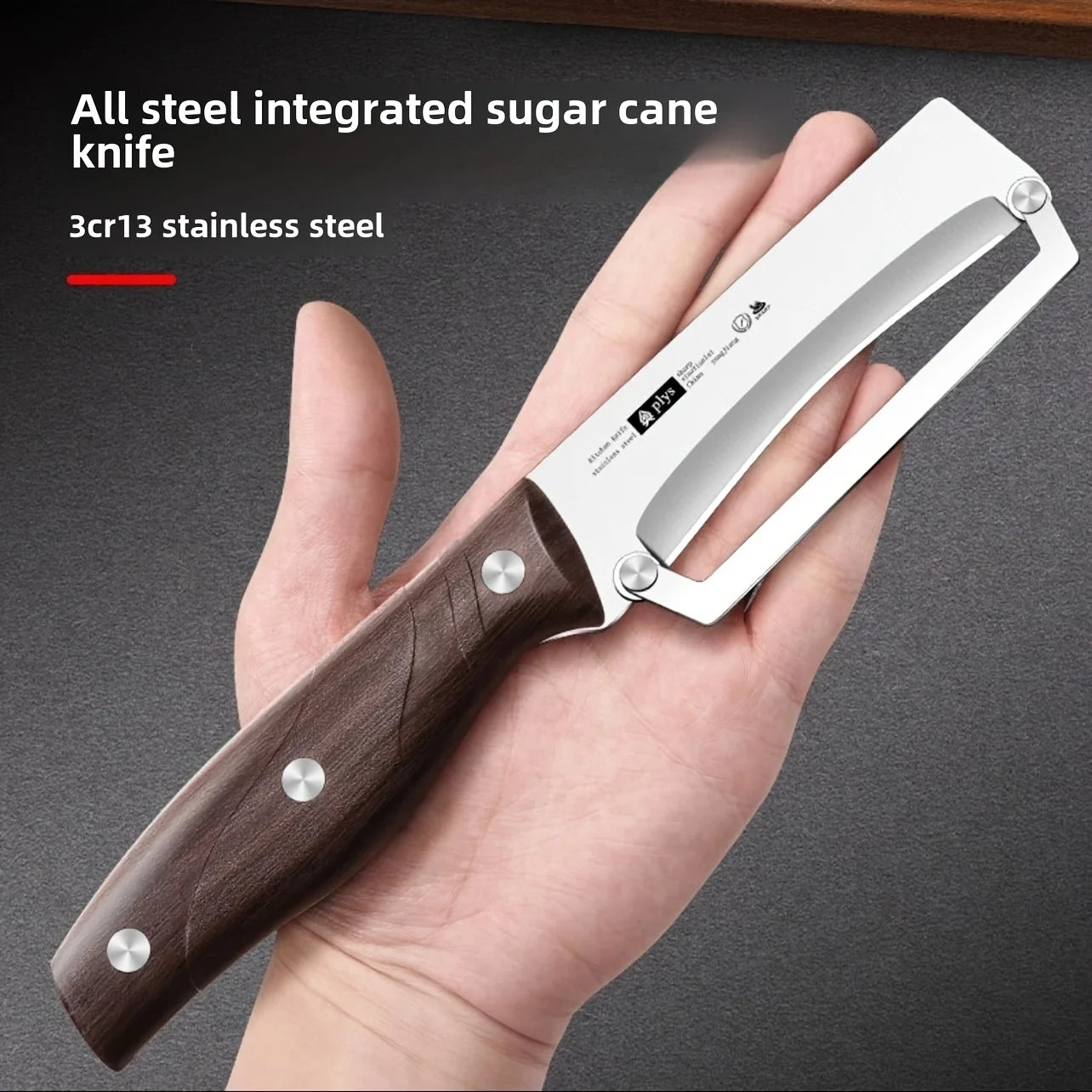 Stainless steel peeler with wooden handle for peeling and slicing fruits and vegetables | Durable and smooth operation