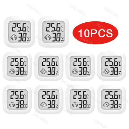4-10PCS Mini LCD Digital Thermometer Hygrometer Indoor Room Temperature And Humidity Meter Sensor Meter Home Thermometer