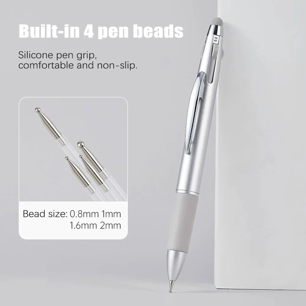 6 in 1 Nail Art Dotting Tools Disc Nail Drill Point Nail Tools Dot Painting Tool Nail Point Drill Pen for Dot Drawing Home Salon