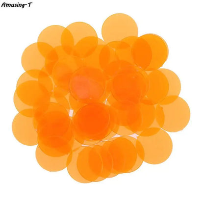 50PCS 15mm Plastic Poker Chips Casino Bingo Markers Token Family Game ToyCreative Gift Accessories