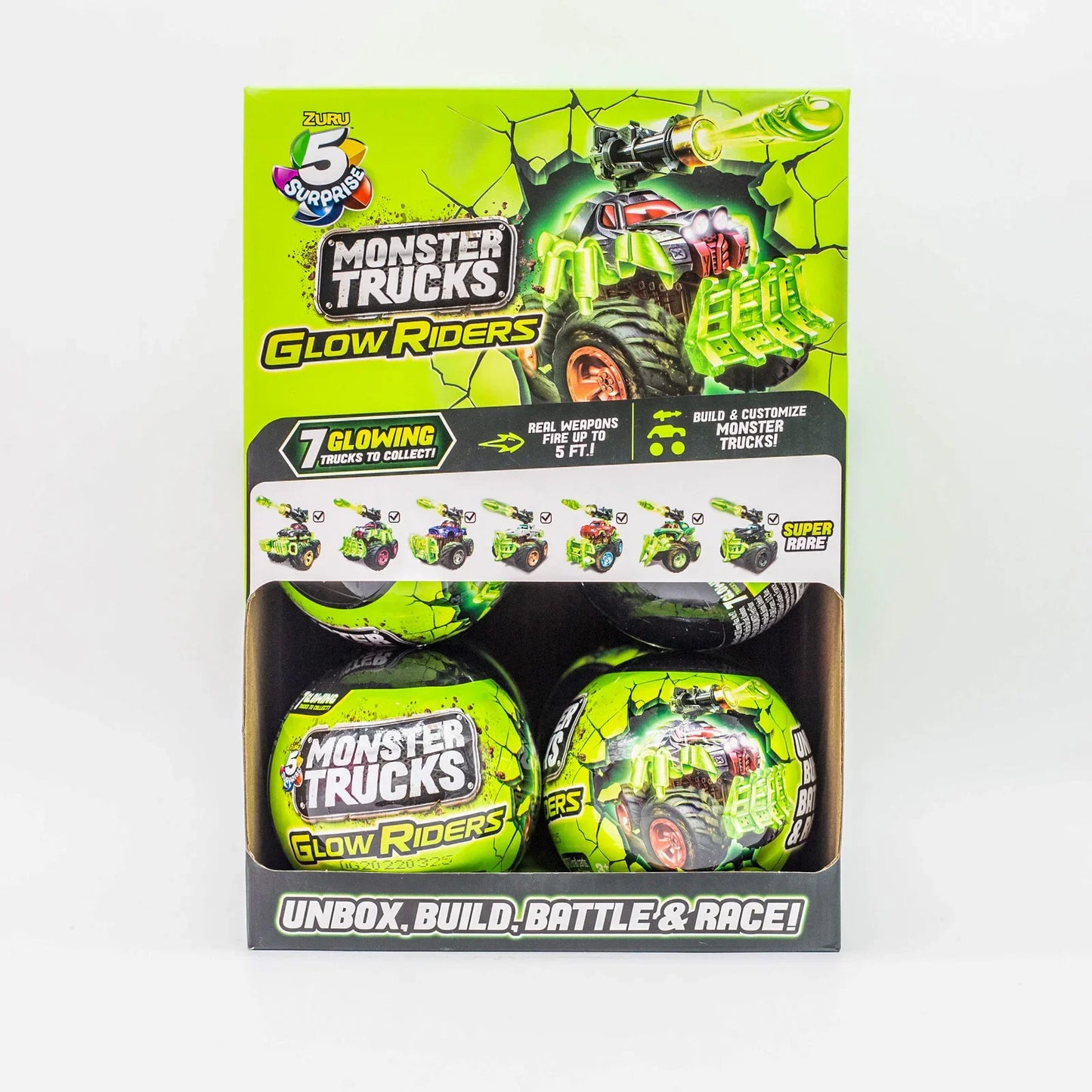 5x Surprise Ball Unicorn Monster Trucks Blind Box Doll Gifts Toy Model Anime Figures Collect Ornaments