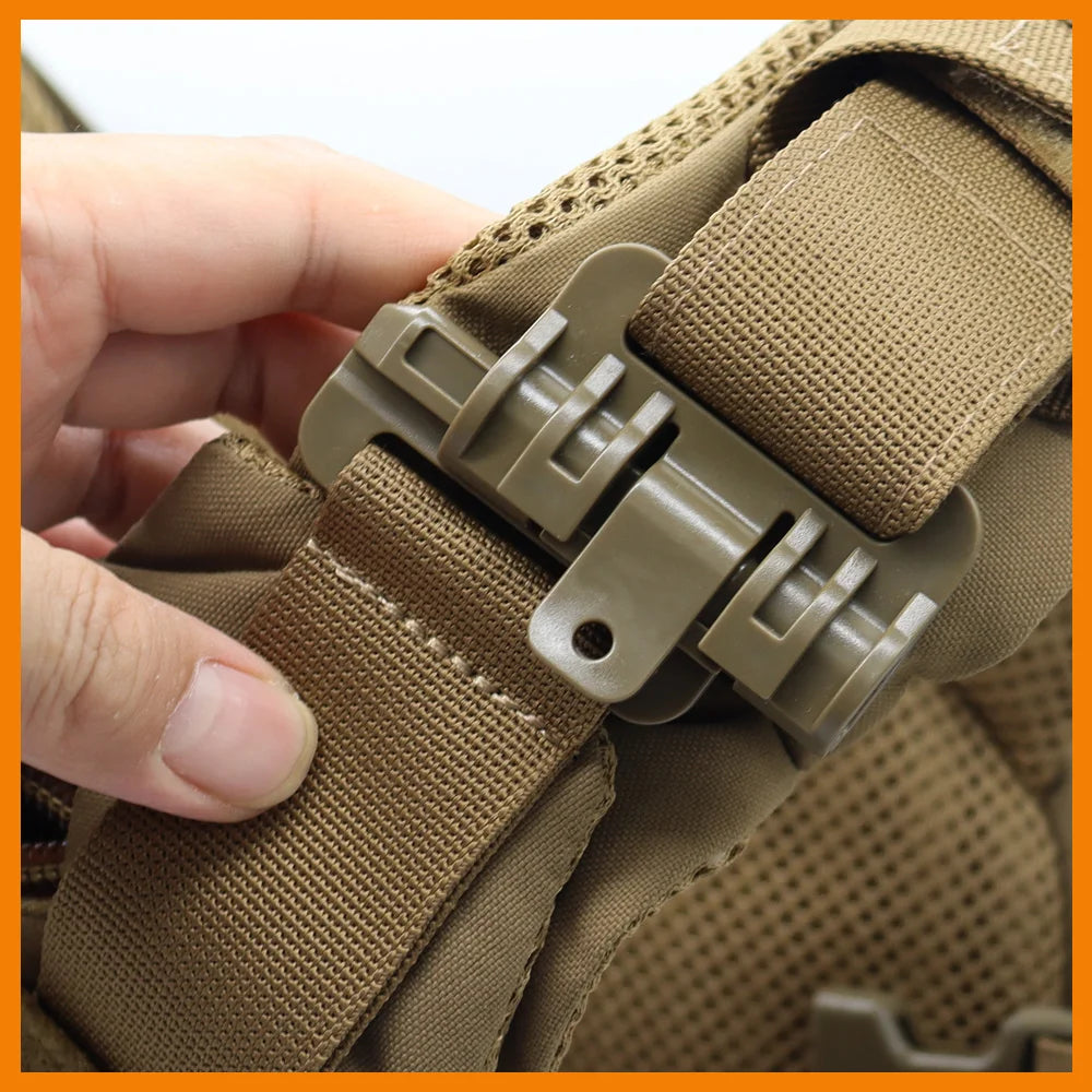 1 Pair Tactical Vest Quick Release Buckle Rapid Open Connector Shoulder Webbing Cummerbund for Hunting Vest Accessory