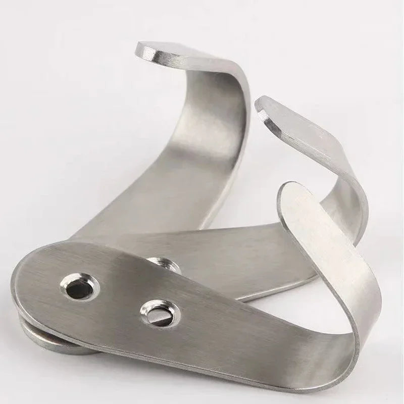 5pcs stainless steel hooks, Clothes hooks, wall-mounted J-shaped hooks, for hanging coats, hats, bathrobes, towel etc