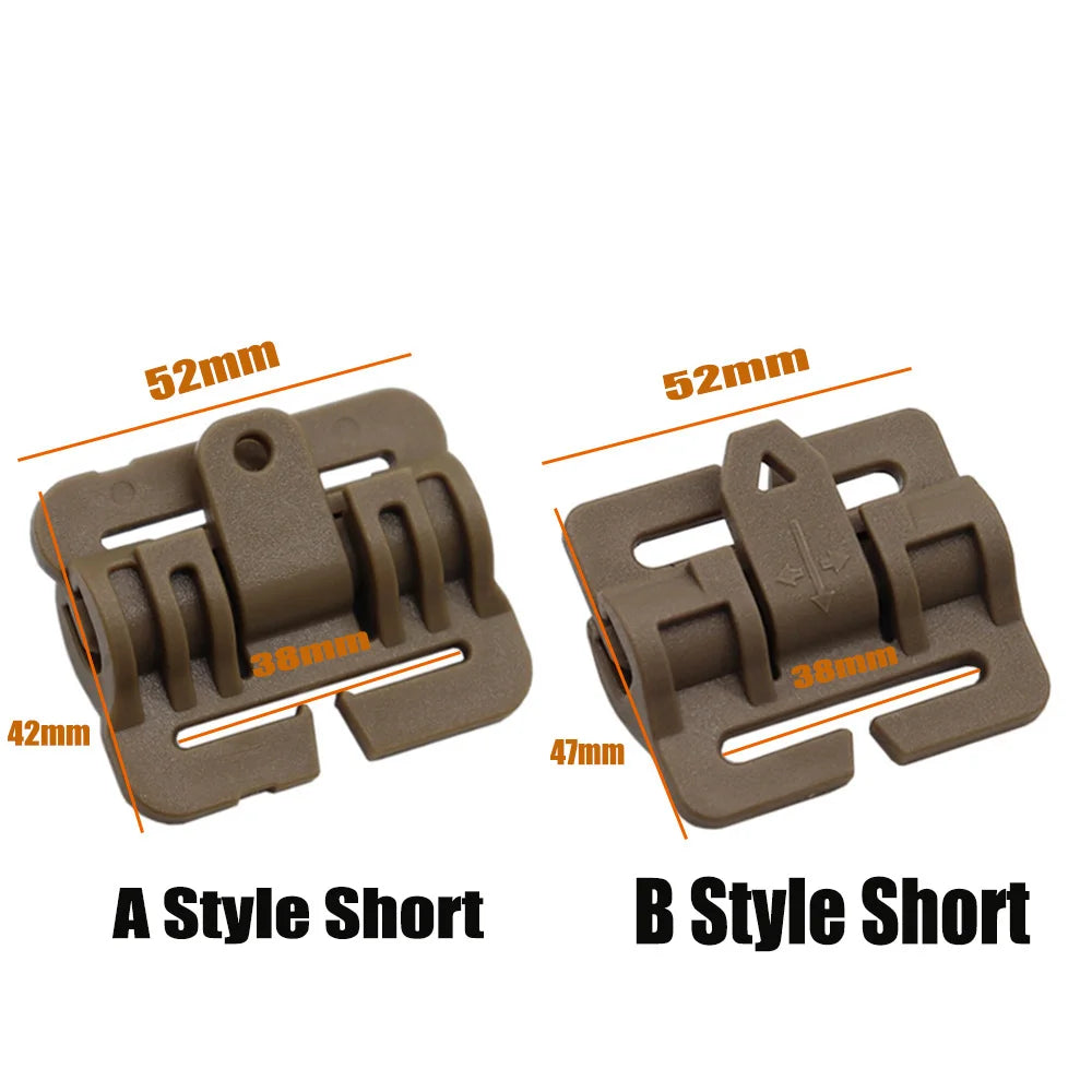 1 Pair Tactical Vest Quick Release Buckle Rapid Open Connector Shoulder Webbing Cummerbund for Hunting Vest Accessory