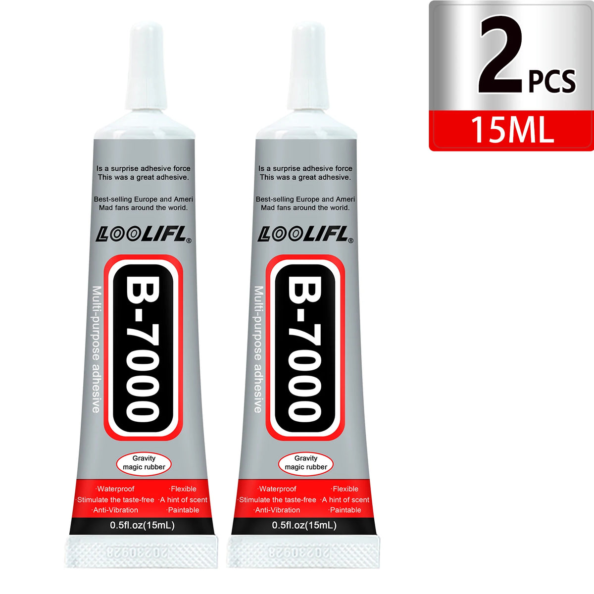 1-10Pcs Loolifl B-7000 Super Glue Safety Materials Epoxy Resin Repair Cell Phone Touch Screen Jewelry Craft Liquid Adhesive 15ml