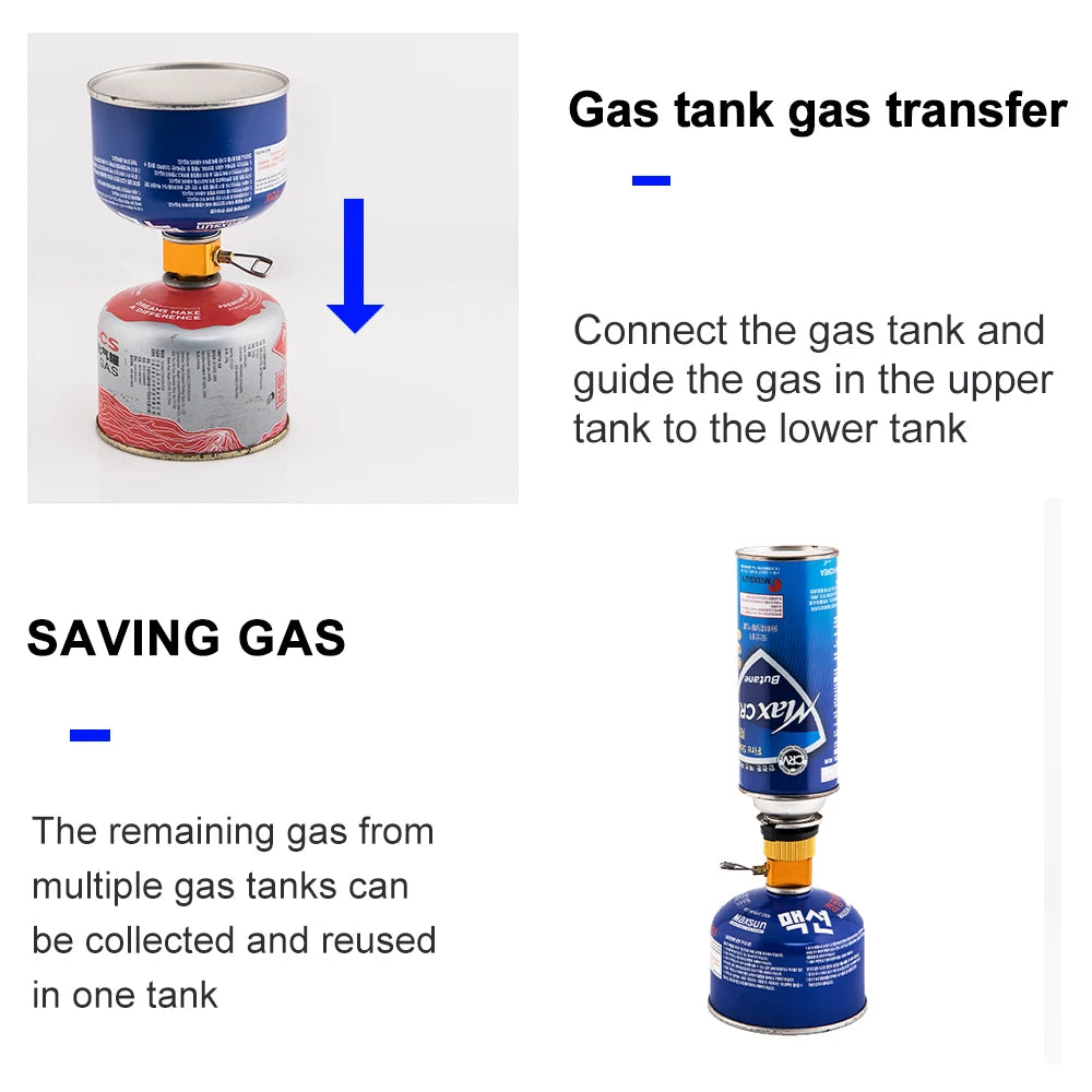 Widesea Camping Stove Propane Refill Adapter Gas Burner Gas Filling Butane Cylinder Tank LPG Saver Camping Equipment