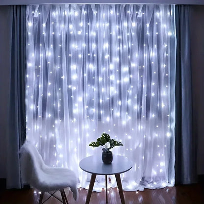 Remote Control USB Fairy Lights 3 4 6 Meters LED Curtain String Lights for Christmas Home Bedroom Decoration Festive Party