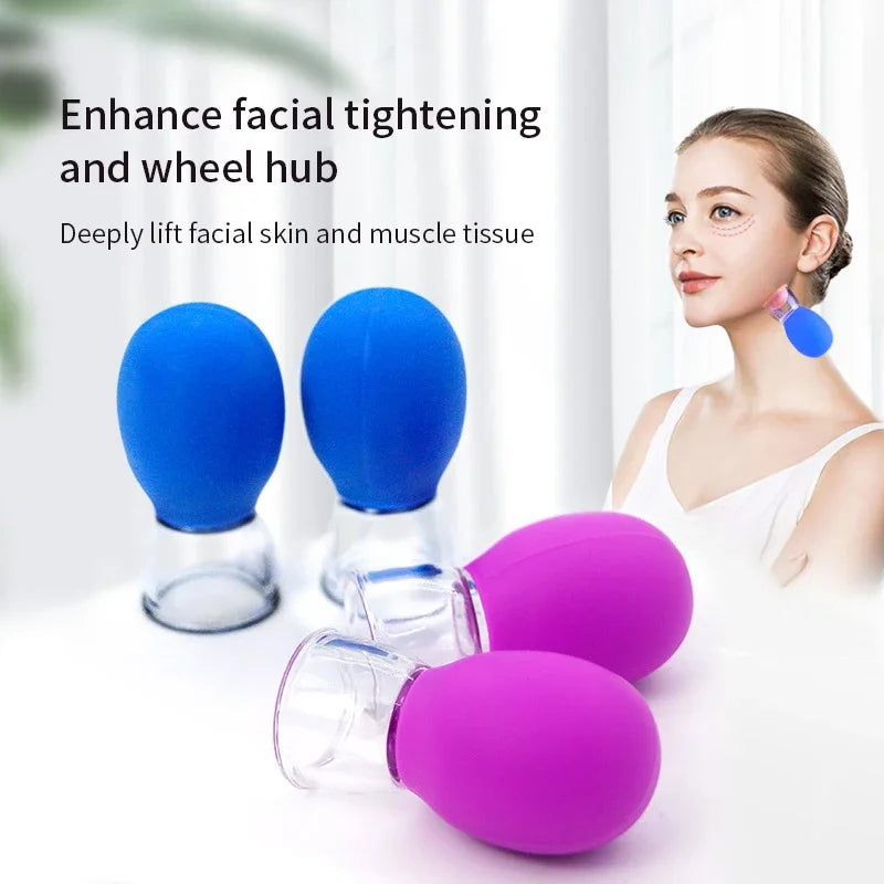 1/5/10pcs Silicone Massage Cupping For Body Face Neck Eye Cellulite Massager Vacuum Tank Body Facial Care Anti-aging Beauty Tool